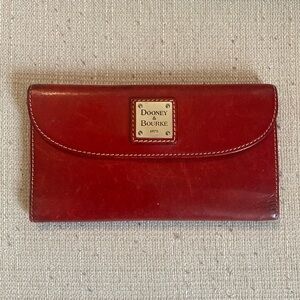 Dooney and Bourke vintage red wallet